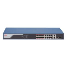 Switch 16 porturi poe 100mbps, 2 port uplink gigabit, smart management - hikvision ds-3e1318p-ei, 3 image