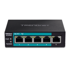 Switch 4 porturi fast ethernet long range 250m poe+ 60w'1 port fast ethernet - trendnet te-fp051, 2 image