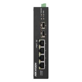 Switch 4 porturi gigabit poe'2 porturi uplink sfp - hikvision ds-3t0506hp-e-hs, 2 image