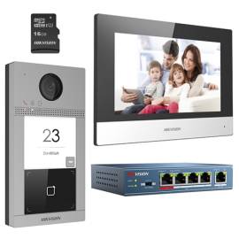 Kit videointerfon pentru o familie'wi-fi 2.4ghz'monitor 7 inch - hikvision ds-kis604-s, 2 image