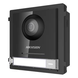 Modul master conectare 2 fire'camera video 2mp fisheye si un buton apel  - hikvision ds-kd8003-ime2, 2 image