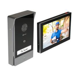 Kit interfon video inteligent ezviz rezolutie 2k monitor tft 7 inch instalare pe 2 fire rfid comenzi poarta/usa sdcard wi-fi ir cs-hp7-2k, 3 image
