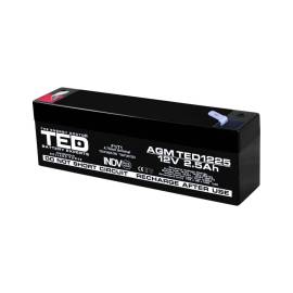 Acumulator agm vrla 12v 2,5a dimensiuni 178mm x 34mm x h 60mm f1 ted battery expert holland ted003096 (20)