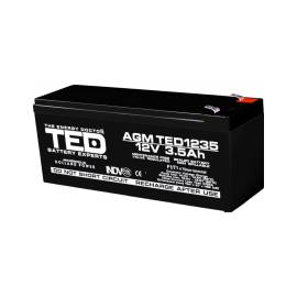 Acumulator agm vrla 12v 3,5a dimensiuni 134mm x 67mm x h 60mm f1 ted battery expert holland ted003133 (10)