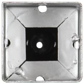 Țăruși de sol, 6 buc., argintiu, 7x7x56 cm, oțel galvanizat, 5 image