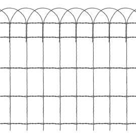 Gard delimitare grădină fier vopsit electrostatic 10 x 0,65 m, 3 image