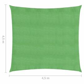 Pânză parasolar, verde deschis, 4,5x4.5 m, hdpe, 160 g/m², 6 image
