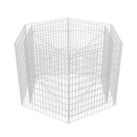 Strat înălțat gabion hexagonal, 160 x 140 x 100 cm, 3 image