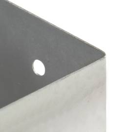 Suporți stâlp, 4 buc., metal galvanizat, 81 mm, 7 image