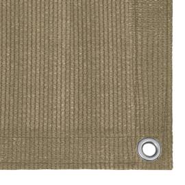 Covor pentru cort, gri taupe, 400x800 cm, hdpe, 3 image