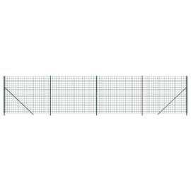 Gard plasă de sârmă cu bordură, verde, 2x10 m, 2 image
