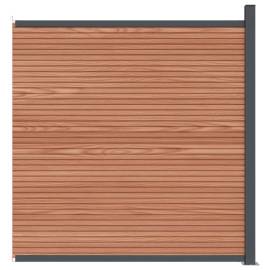 Panouri de gard, maro, 173x186 cm, wpc, 7 image