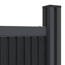 Panouri pentru gard, gri, 872x186 cm, wpc, 8 image