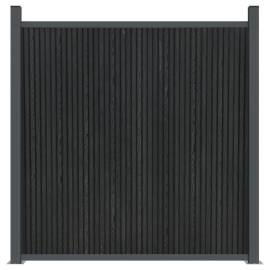 Panouri pentru gard, gri, 872x186 cm, wpc, 4 image