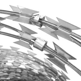 Sârmă ghimpată bto-22 concertina cu lame, 100 m oțel galvanizat, 3 image