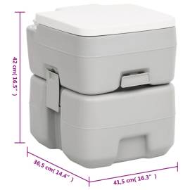 Set portabil cu toaletă și rezervor de apă pentru camping, 9 image