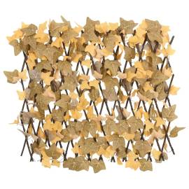 Spalier frunze arțar artificiale extensibil, oranj, 180x60 cm, 2 image