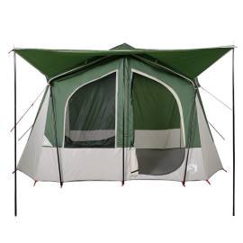 Cort cabină de camping, 5 persoane, verde, impermeabil, 5 image