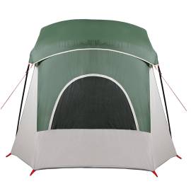 Cort cabină de camping, 5 persoane, verde, impermeabil, 8 image