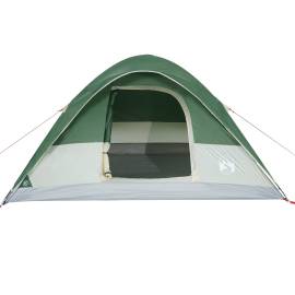 Cort de camping cupolă pentru 6 persoane, verde, impermeabil, 7 image
