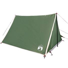 Cort de camping pentru 2 persoane, verde, impermeabil, 4 image