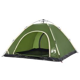 Cort de camping pentru 5 persoane, eliberare rapidă, verde, 4 image