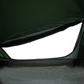 Cort de camping tunel pentru 1 persoană, verde, impermeabil, 10 image