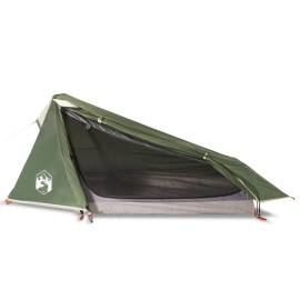 Cort de camping tunel pentru 1 persoană, verde, impermeabil, 4 image