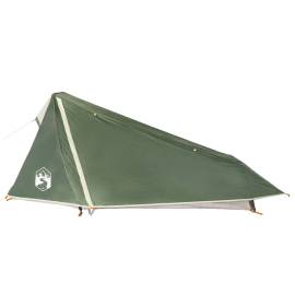 Cort de camping tunel pentru 1 persoană, verde, impermeabil, 6 image