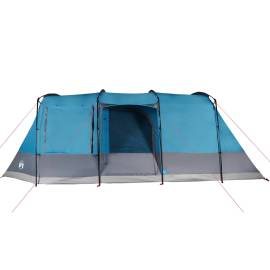 Cort de camping tunel pentru 4 persoane, albastru, impermeabil, 7 image