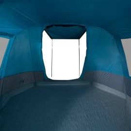 Cort de camping tunel pentru 4 persoane, albastru, impermeabil, 10 image