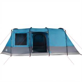 Cort de camping tunel pentru 4 persoane, albastru, impermeabil, 6 image