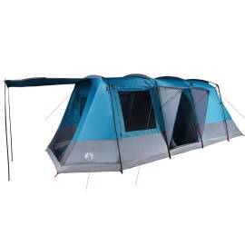 Cort de camping tunel pentru 4 persoane, albastru, impermeabil, 2 image