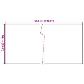 Paravan pentru balcon, maro și negru, 500x90 cm, poliratan, 6 image