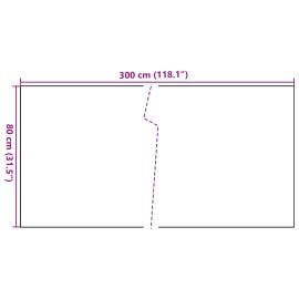 Paravan pentru balcon, negru, 300x80 cm, poliratan, 7 image