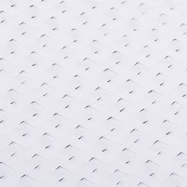Paravane pentru balcon, 5 buc., alb, 255x19 cm, poliratan, 6 image