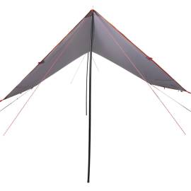 Prelată de camping gri/portocaliu, 430x380x210 cm, impermeabilă, 3 image