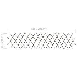Garduri cu zăbrele, 5 buc.,180 x 30 cm, salcie, 7 image
