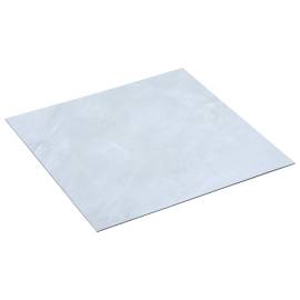 Plăci de pardoseală autoadezive 20 buc. alb marmură pvc 1,86 m², 2 image