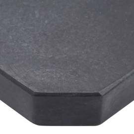 Placă de greutate umbrelă, negru, granit, 25 kg, pătrat, 4 image