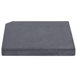 Placă de greutate umbrelă, negru, granit, 25 kg, pătrat, 2 image