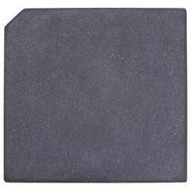 Placă de greutate umbrelă, negru, granit, 25 kg, pătrat, 3 image