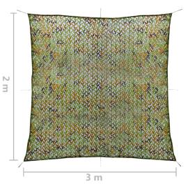 Plasă de camuflaj cu geantă de depozitare, verde, 2x3 m, 5 image