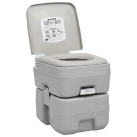 Set portabil cu toaletă, lavoar și rezervor apă pentru camping, 4 image
