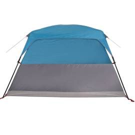 Cabină cort de camping, 4 persoane, albastru, impermeabil, 9 image