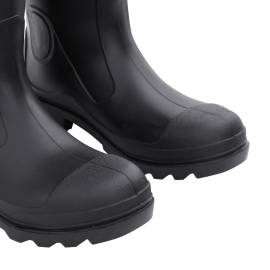 Cizme de ploaie cu șosete detașabile, negru, mărime 43, pvc, 7 image