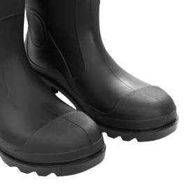 Cizme de ploaie cu șosete detașabile, negru, mărime 45, pvc, 7 image