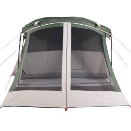 Cort de camping cu verandă 4 persoane, verde, impermeabil, 6 image