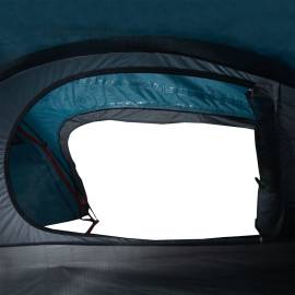 Cort de camping cupolă pentru 1 persoană, albastru, impermeabil, 11 image