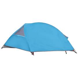 Cort de camping cupolă pentru 1 persoană, albastru, impermeabil, 9 image